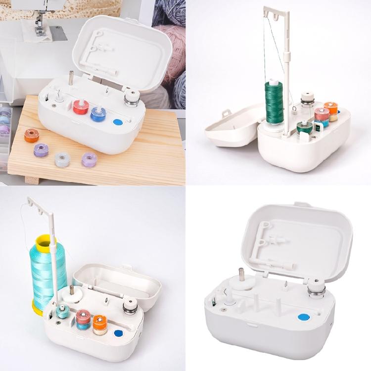 Electric Bobbin Winder White Bobbin Winder Sewings Winding Tool Electric Spool Winding Machine for Household