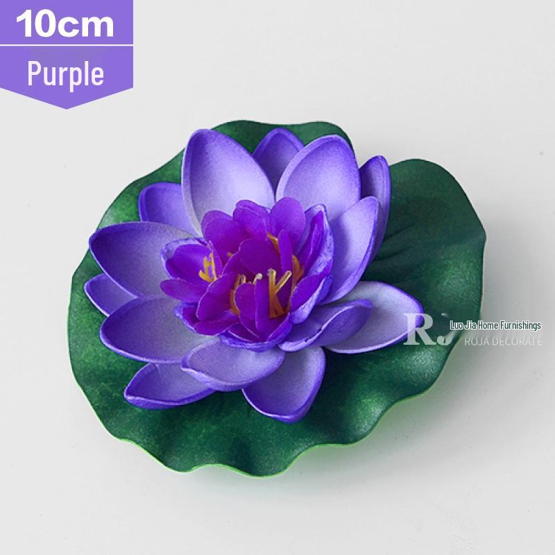 Artificial Lotus Leaf Water Lily for Pond, Fish Tank Decoration, Landscaping, or Buddha Ornaments
