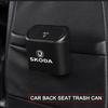 Caixa de Armazenamento para Carro Veículo Preto ABS Quadrado Pressionando Lixeira Para Skoda Octavia MK2 MK3 2 3 A7 Fabia Karoq Kodiaq Superb Rapid Kamiq