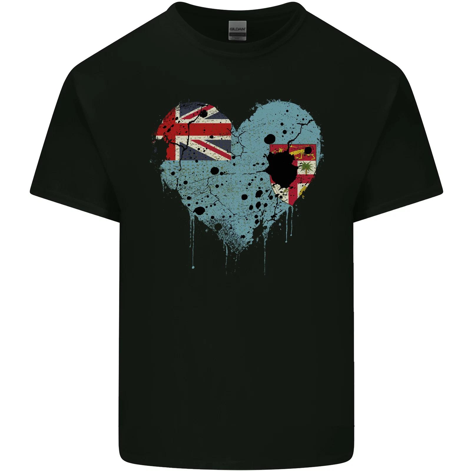 

Love Fiji Flag Fijian Day Football Kids T-Shirt Childrens S