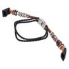 Retro Sports Watch Band Metal Beads Leather Wrist Watch Strap Replacement for   5 4