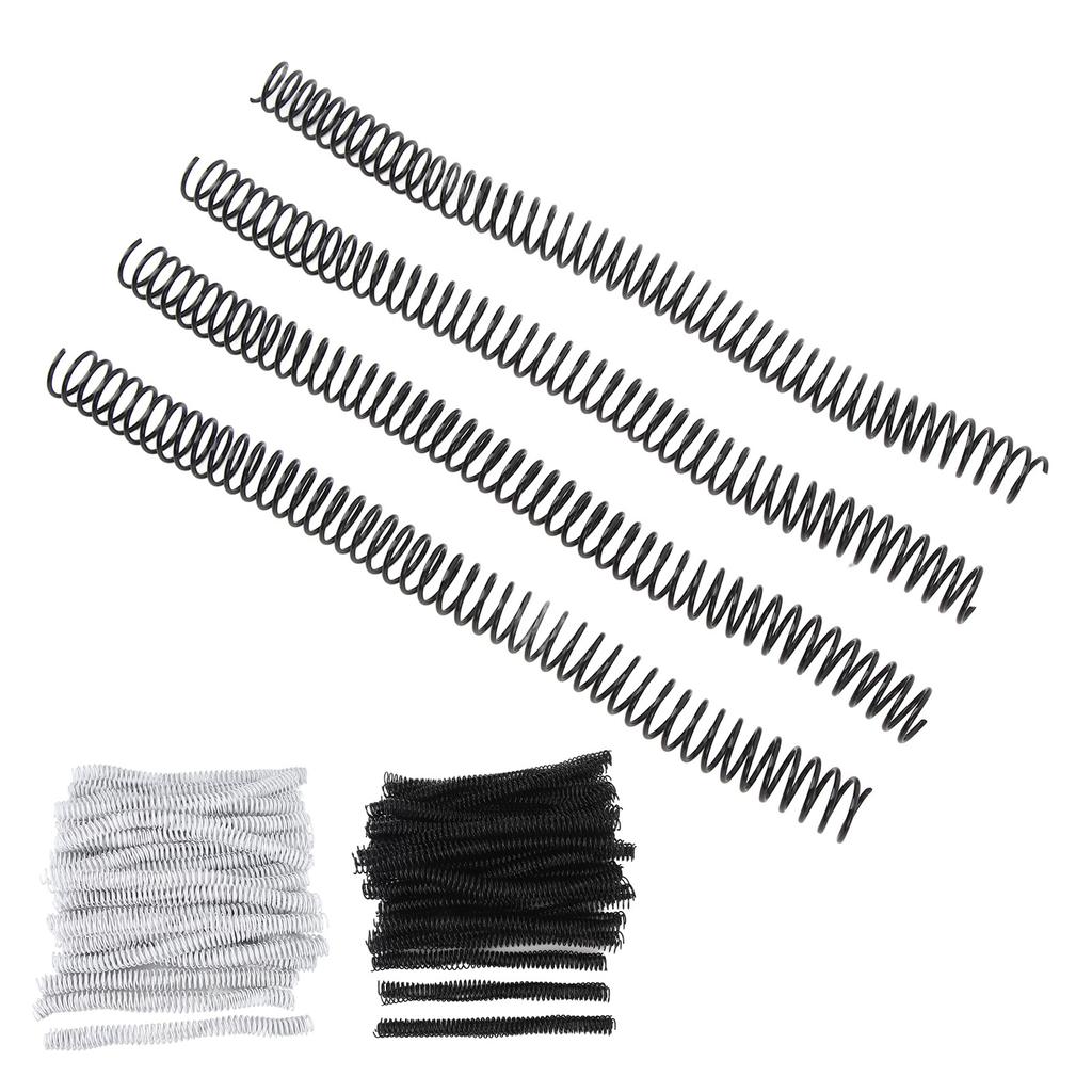 100PCS Spiral Binding Coils 16mm Diameter 48 Teeth 4:1 Binder Combs Spines for Paper