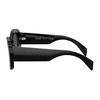 Prada Oval Sunglasses With Logo Acetate Women sunglasses Black PRA13S1AB5S0
