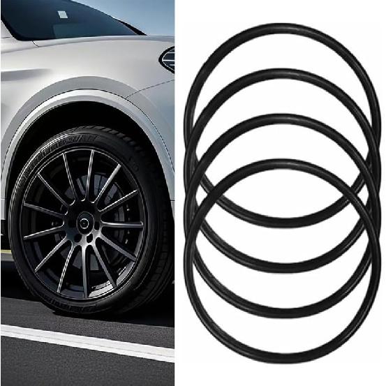 Car Wheel Rim Protectors Guard, 4-Pack 19 in Automotive Wheel Anti-Scratch Protector, Wraping The Rim of The Wheel Hub, Strips for Curb Rash