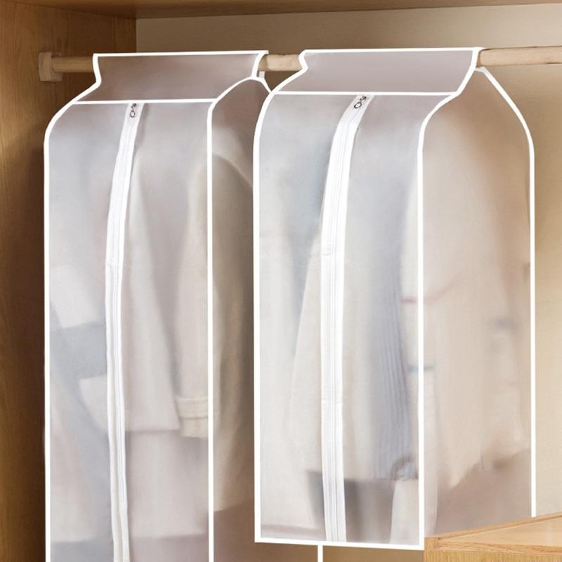 Clothes Storage Cover Transparent Dust Cover for Hanging Clothes Organizer Waterproof Dustproof Wardrobe Clothes Cover YWFCZ04