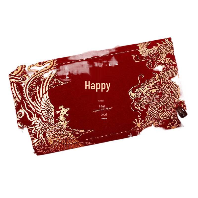 Large Red Wedding Envelope for 10,000 Yuan Gift - New Design Happy Packet for Special Occasion