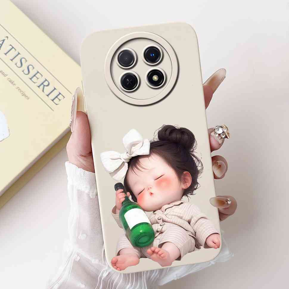 Für Huawei nova Y91 Hülle STG-LX1 Niedliches Cartoon-Kaninchen Weiche Silikonhülle Für Huawei Enjoy 60X STG-AL00 6,95" Schmetterlingsschale