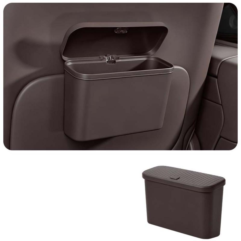 Multifunctional Car Storage Organizer Box Press Type with Lid Car Trash Can for Wet and Dry Use