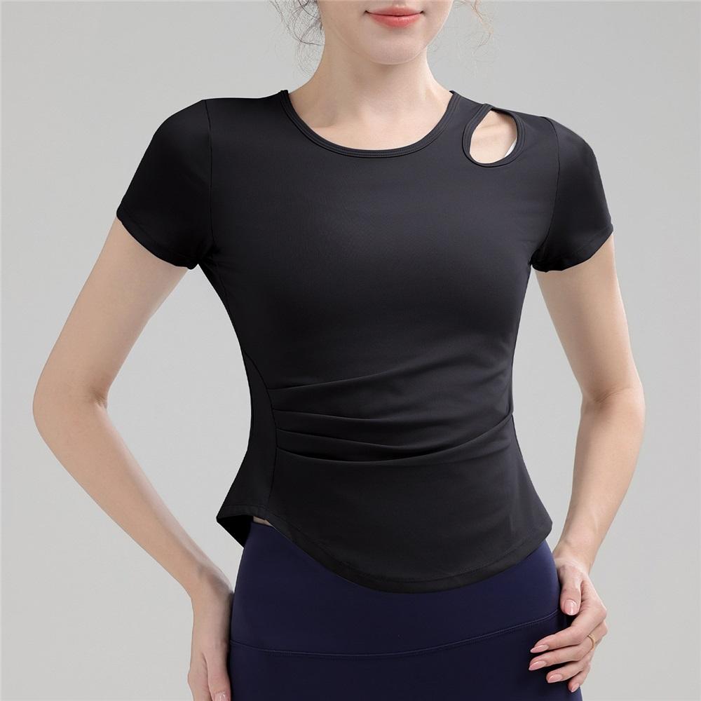 Summer High-end Sports And Fitness Yoga Wear With A Hollowed-out Waist-cinching Design, A Slimming Pilates Fitness Wear