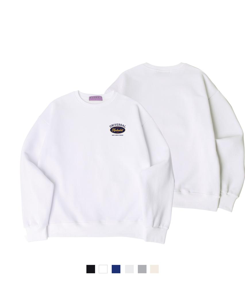 NUHABIT N/H Universal Oversized Fleece-Lined Sweatshirt (Gom4-4Nh1238)