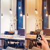 LVWIT LED Filament Bulb, E26 Base, Dimmable, Color Temperature Adjustable, with Remote Control, Retro Style, Ambient Light, Daylight White, Cool
