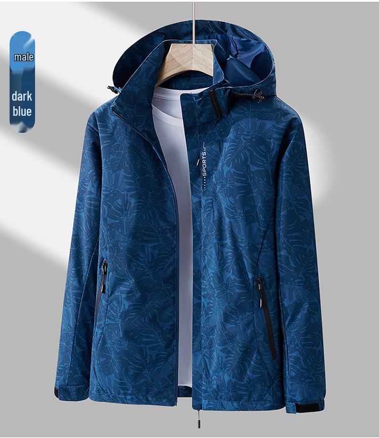 Unisex podzimní větruodolná voděodolná maskáčová bunda: Trendy, Jednovrstvý Outdoorový Horolezecký Oblek