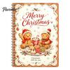 Christmas Money Holder for Cash DIY Spiral Bound Gift Card Book, 5x7 Holiday Booklet, Display Book 10 Pages Merry Cards, Gifts Family, Friends,