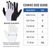 CXWXC Full Finger Cycling Gloves SBR Shock Absorbing Breathable Non Slip Touchscreen Gloves for Mountain Road Bike Riding
