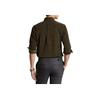 Polo Ralph Lauren FW22 Solid Logo Embroidered Long Sleeve Shirt Men shirts Olive-Green 710818761-014