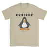 Men's Club Penguin Never Forget T Shirts Cotton Clothes Funny Short Sleeve Crewneck Tee Shirt Big Size T-Shirts