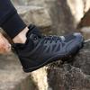Unisex High-top Snow Boots Plush Hiking Sports Shoes Warm Winter Sneakers Non-slip Outdoor Walking Boots