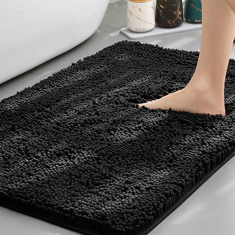 Chenille Water-Absorbent Anti-Slip Bathroom Entrance Mat