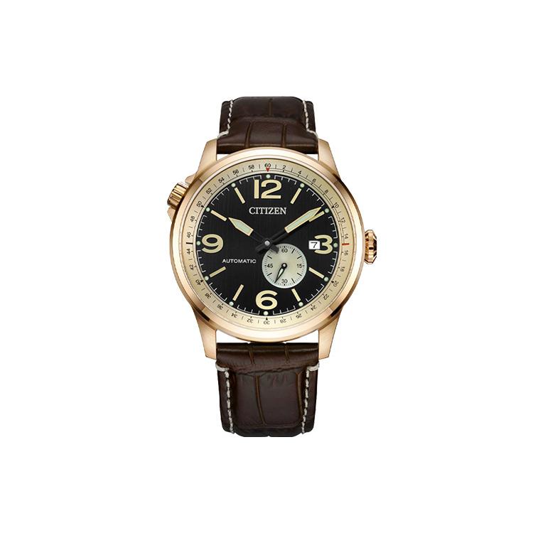 CITIZEN FUTURE FORCE Series 100m Water Resistant Automatic Mechanical Movement Genuine Leather Strap NJ0143-19E