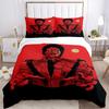 3pcs Thriller, Red Jacket Duvet Cover Set - Machine Washable, Includes 1 Duvet Cover and 2 Pillowcases, No Core Included, All-Season Home De