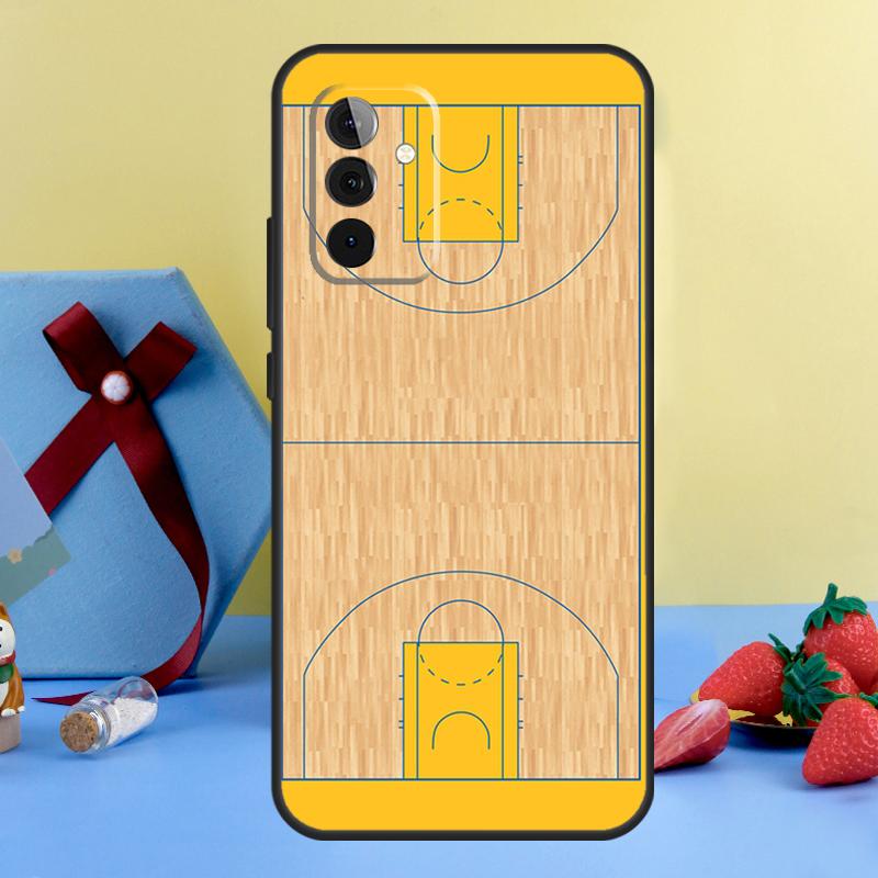 Basketball Court Diagram Case For Samsung Galaxy A26 A16 A36 A56 A15 A35 A55 A14 A34 A54 A12 A32 A52 A13 A33 A53 A17