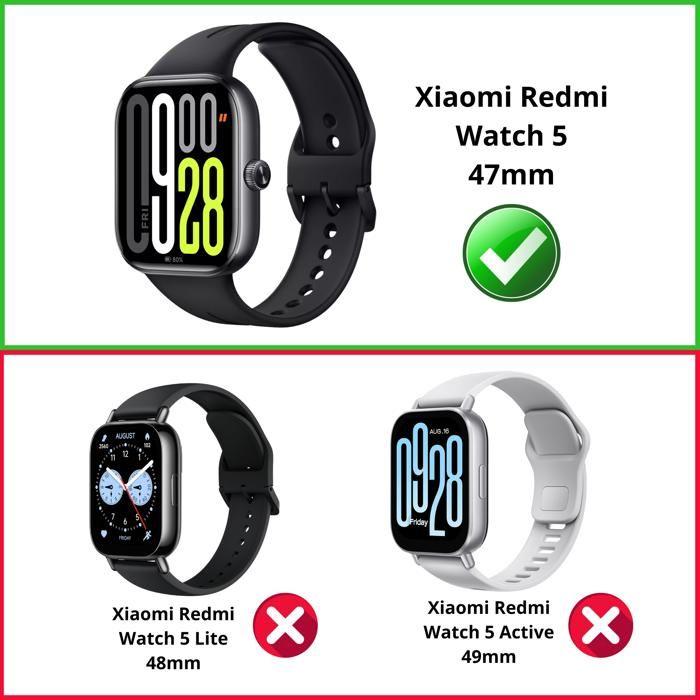 Coque compatible Xiaomi Redmi Watch 5 - Protection rigide étui transparent écran verre trempé Phonillico®