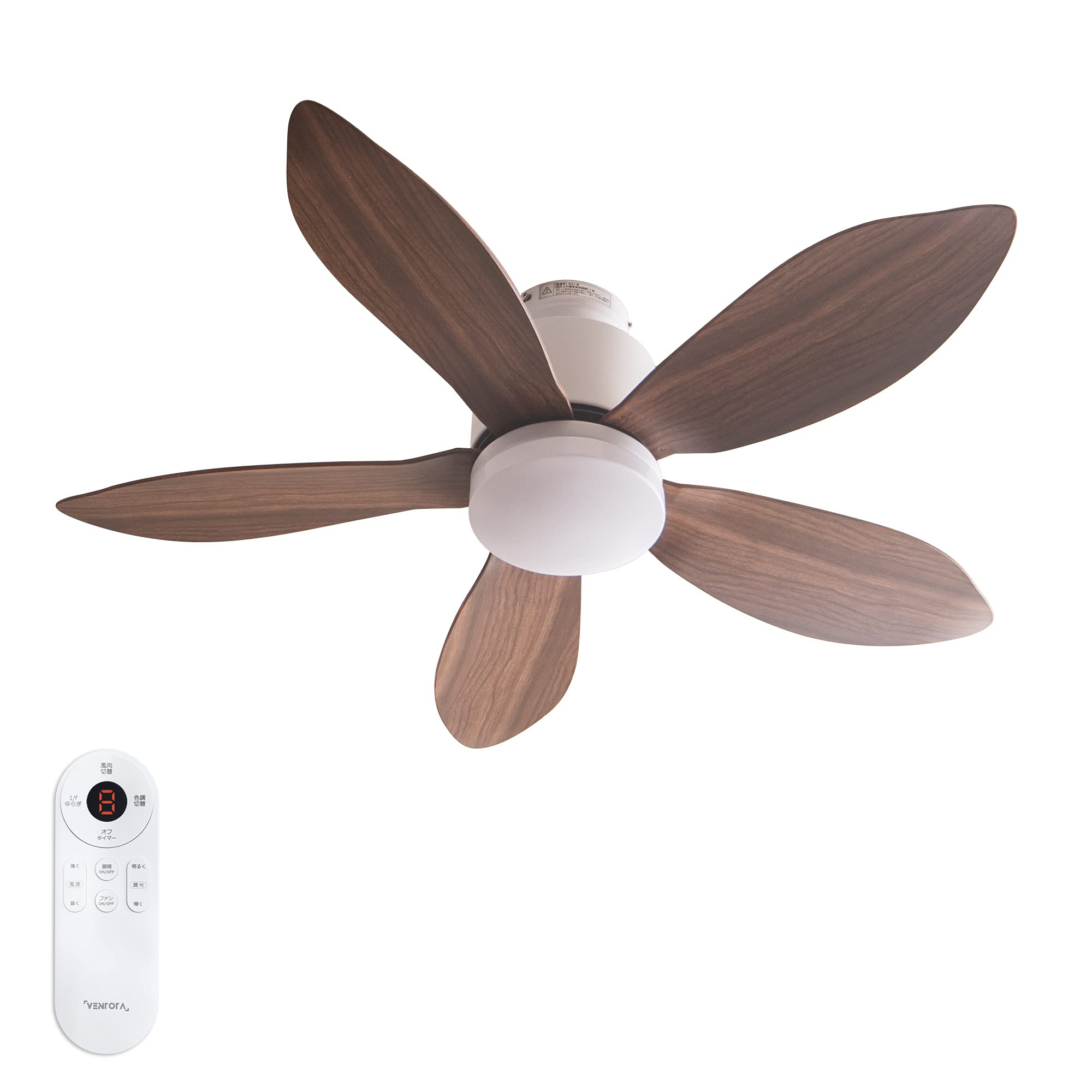 

VENTOTA Потолочный вентилятор с дистанционным управлением DC Motor Fan Lighting Потолочный вентилятор легкий 6 татами 8 татами LED Dimmable Color Folia BRxWH vo410586