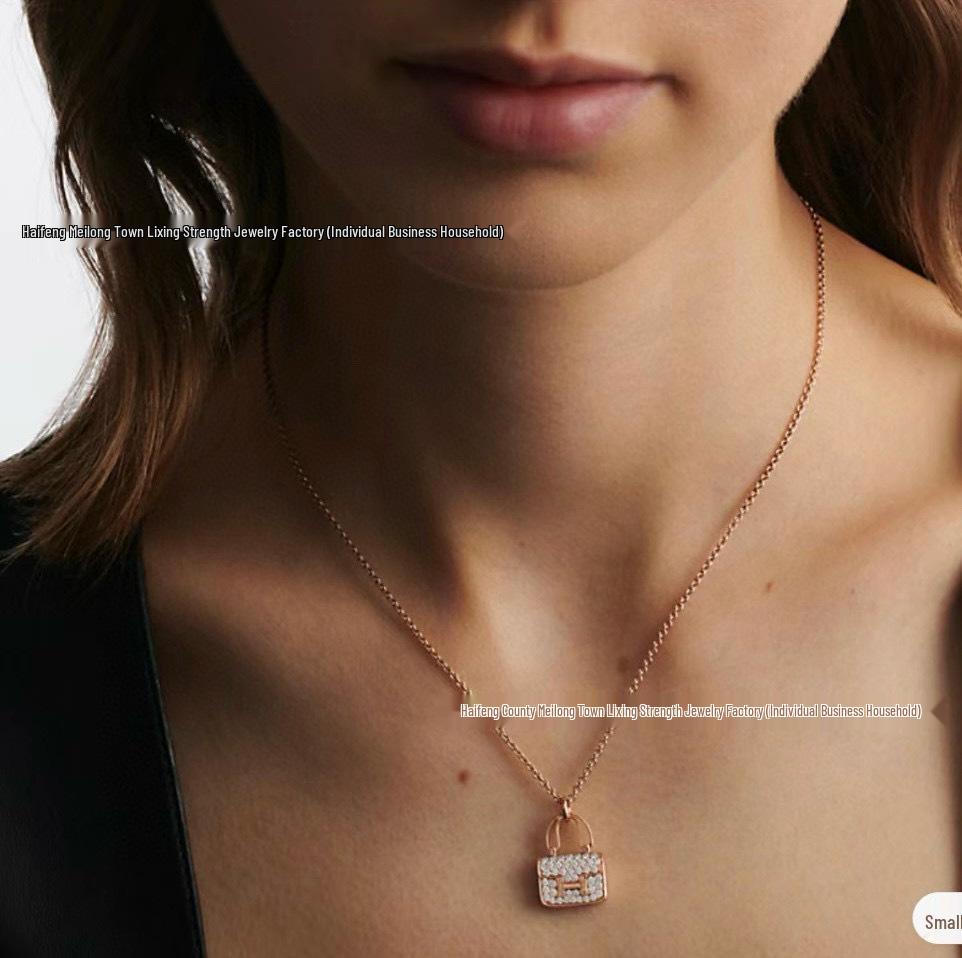 Seiko High-Quality Korean Style Diamond Clavicle Necklace Pendant