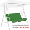 Conjunto de Coberturas para Baloiço de 3 Lugares e Capa de Almofada para Assento Cadeira Baloiço de Pátio Rede de Descanso Substituição Impermeável Jardim (Cadeira Sem Balanço)