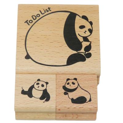 Taiyo Tomar Panda Rubber Stamps (3-Pack) RT-panda-S04