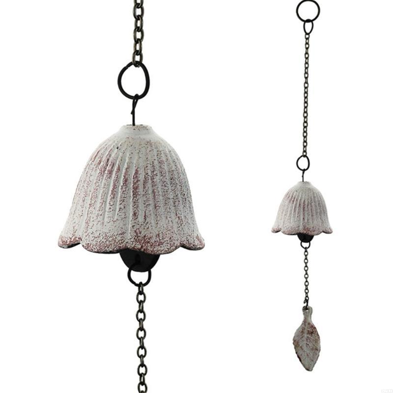 62KD Retro Japanese Iron Wind Chimes Durable Material, Soft Sound Outdoor Garden Decoration, Lucky Temple Bells