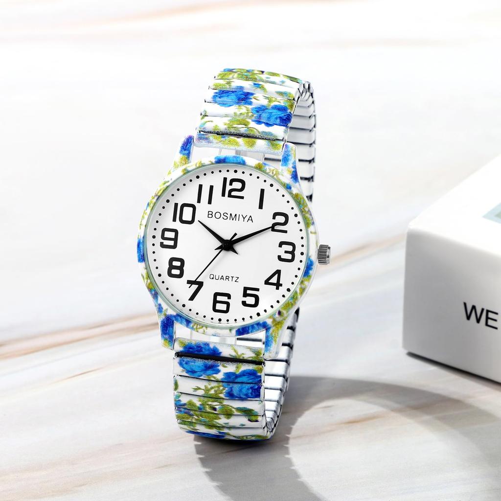 Cute Analog Display Waterproof Quartz Watch with Stretchable Strap and Fashion Accessory Perfect for or Her Gift Women's - Leisure, Business, -