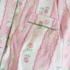 Print Flower Soft Thin Women's Pajama Set Autumn New Casual 2 Pieces Pajama Set Full Length Sleepwear for Sleeping Home Suits