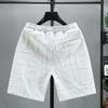 Large Size Fashion Knitted Shorts Men Comfortable Elastic Waist Clothing Male Breathable Short Trousers