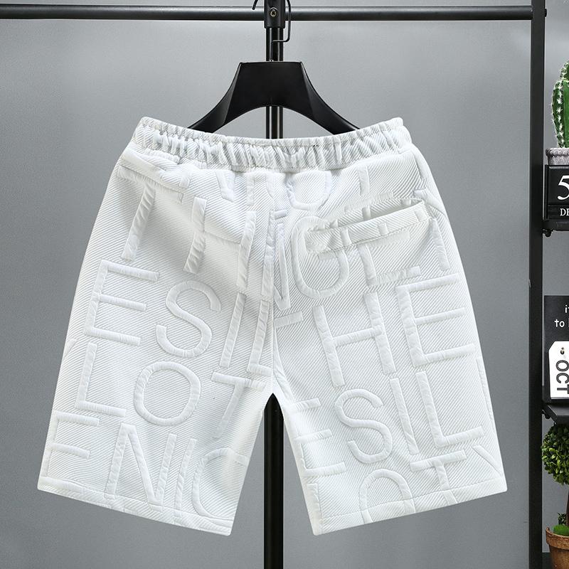 Large Size Fashion Knitted Shorts Men Comfortable Elastic Waist Clothing Male Breathable Short Trousers