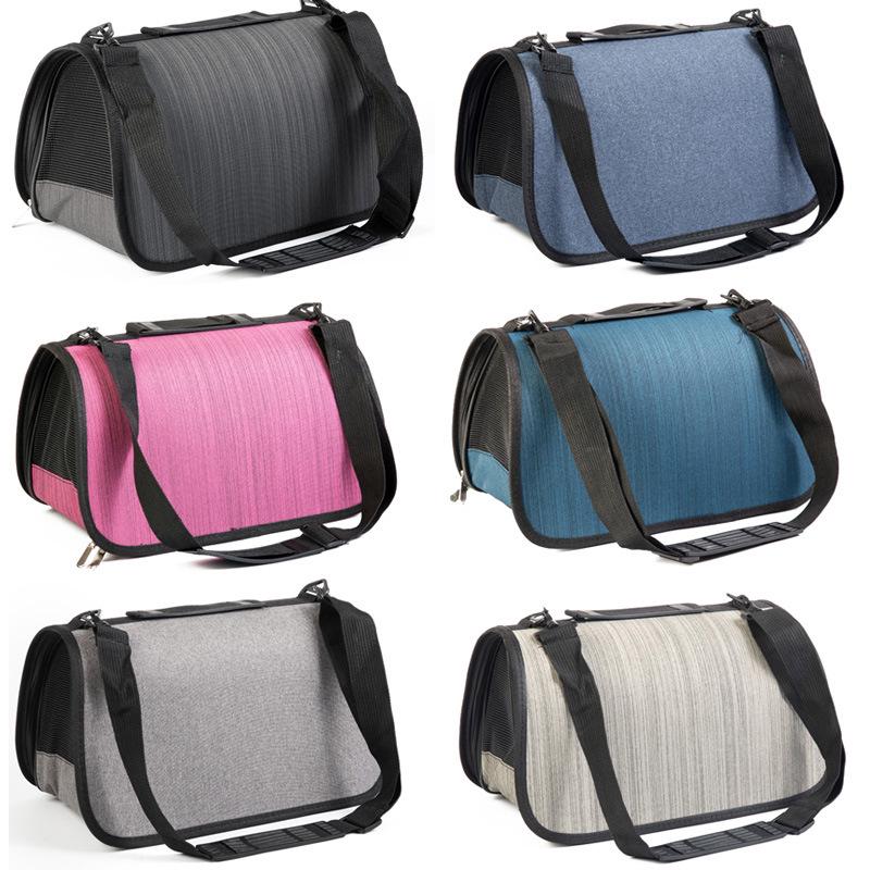 Breathable Pet Travel Bag: Hard Board Single Shoulder Carrier for Dogs & Cats