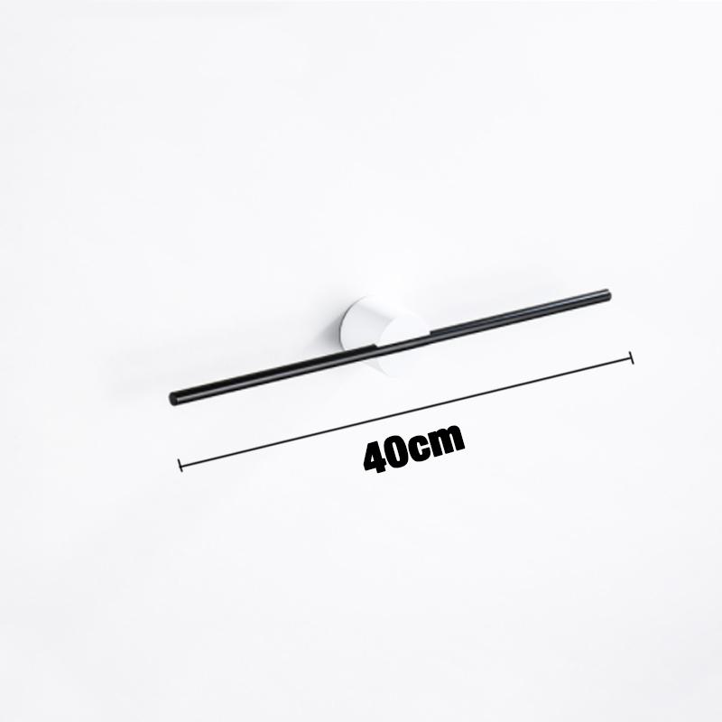 Towel Bar for Bathroom Kitchen Wall Hanger Black White Wood Gold Bath Towel Holder Rack Shelf Storage Space Aluminum 40 50cm