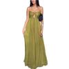 Damen Stilvolles & Sexy Spaghettiträger Ausgestelltes Langes Kleid