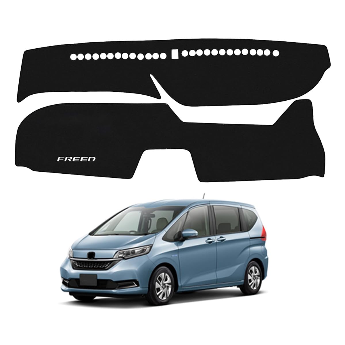 

Коврик на приборную панель ZdeduoCar для Honda Freed Разработан специально для фланелевой приборной панели с УФ-защитой Уменьшает и обеспечивает интерьер Легкая установка