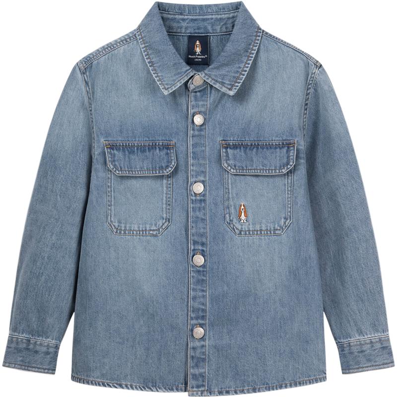 

Hush Puppies Kids Light Denim Long Sleeve Shirt 150