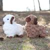 Cute Sheep Plush Doll With Pp Cotton Fill For Kids Birthday Gift