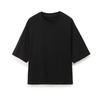 Fashion Style Spring Pure Color Minimalist Double-Sided Cloth Short Sleeve