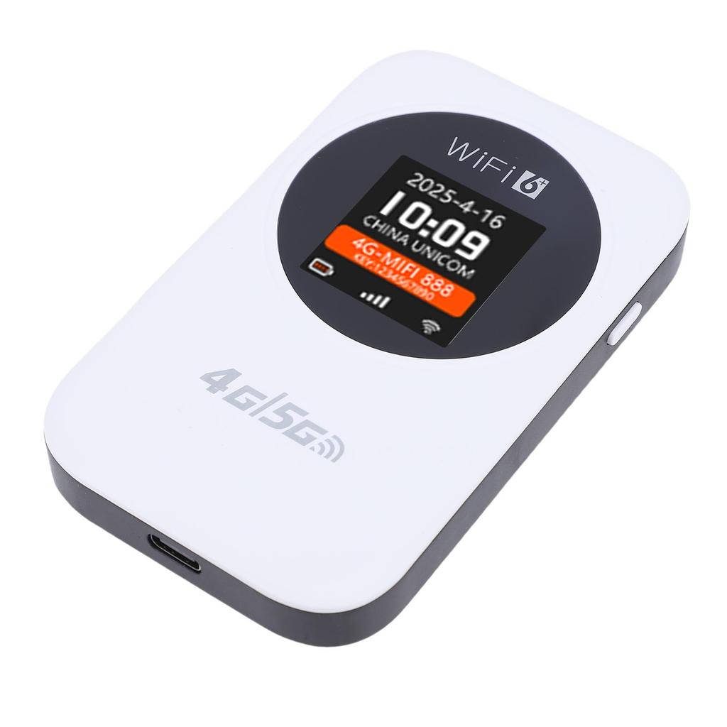 Portable 4G WiFi Router Mobile Wireless Hotspot for Travel Camping Hotel LCD Display 3000mAh Battery Support SIM Card Asian Version