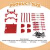 1/12 RC Car Parts Kit Servo Mount Spare Part Aluminum Alloy Shock Absorber Tie Rod for MN99S DIY