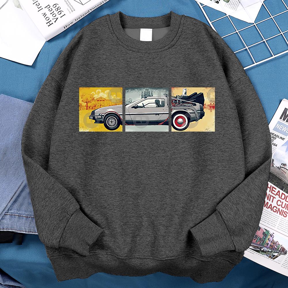 Car Men Women Clothing Loose Hoody Casual Autumn Clothes Cartoon Hip Hop Sweatshirt Fleece Hoodie