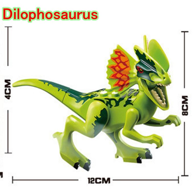 Sperrblöcke Jurassic Dinosaurier Tyrannosaurus Rex Wyvern Velociraptor Stegosaurus Bausteine ​​Spielzeug für Kinder Dinosaurier