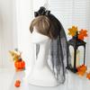 Simulation Hand Bone Hair Clip with Rose Barrettes Headwear Hairbands  Photo Props