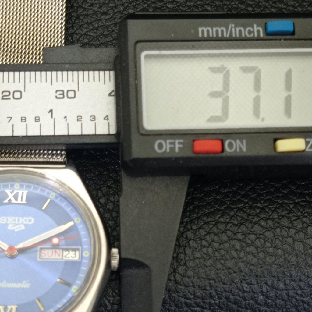 VINTAGE SEIKO 5 AUTOMATIC 6319A JAPAN MENS BLUE COLOR DIAL WATCH a500847-5 R154-a500847