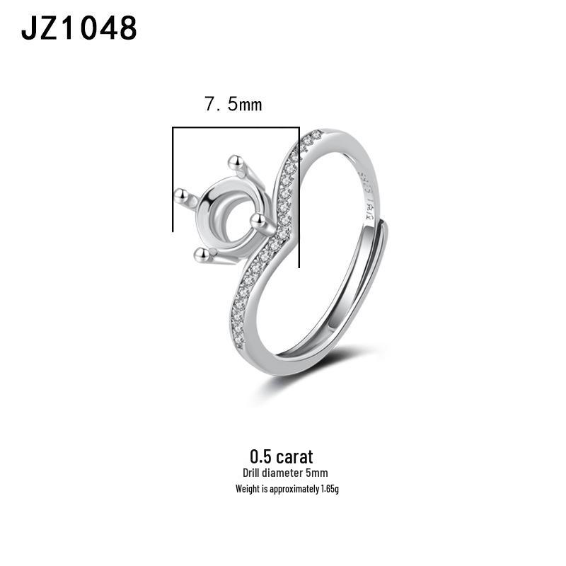 Tingxiang Versatile DIY S925 Sterling Silver Openable Ring Blanks - Multiple Styles