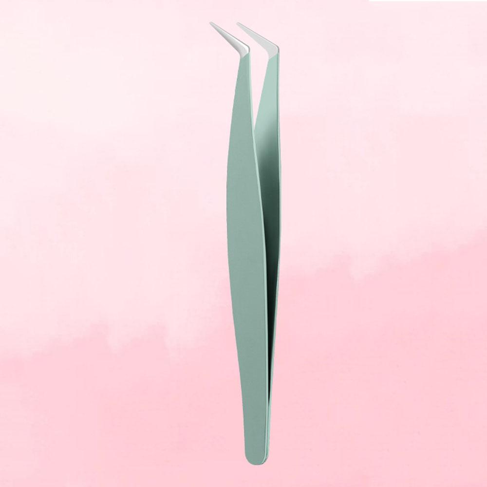 Stainless Steel Tweezers Stainless Steel Grafted Eyelash Curler Eyelash Tweezers High Quality False Eyelash Clip For Makeup